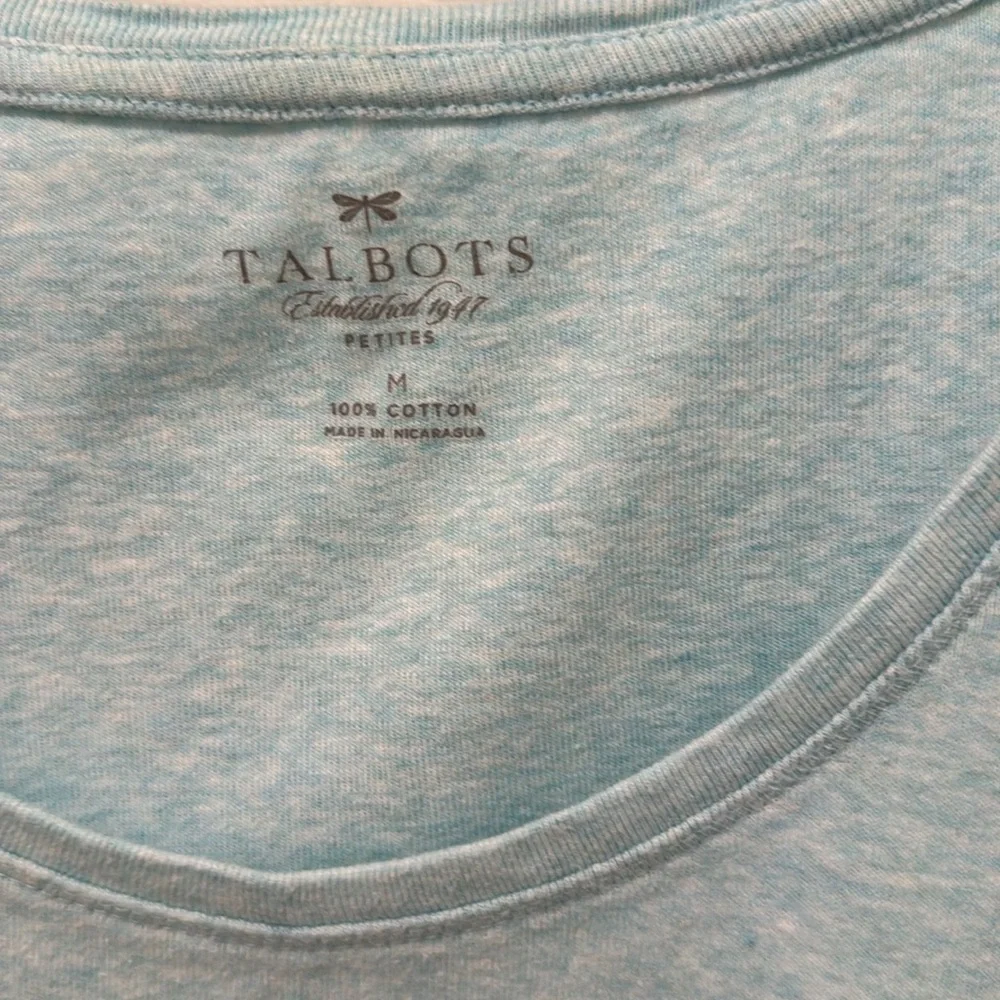 Talbots Petites 100% Cotton Short Sleeve top - Picture 2 of 2